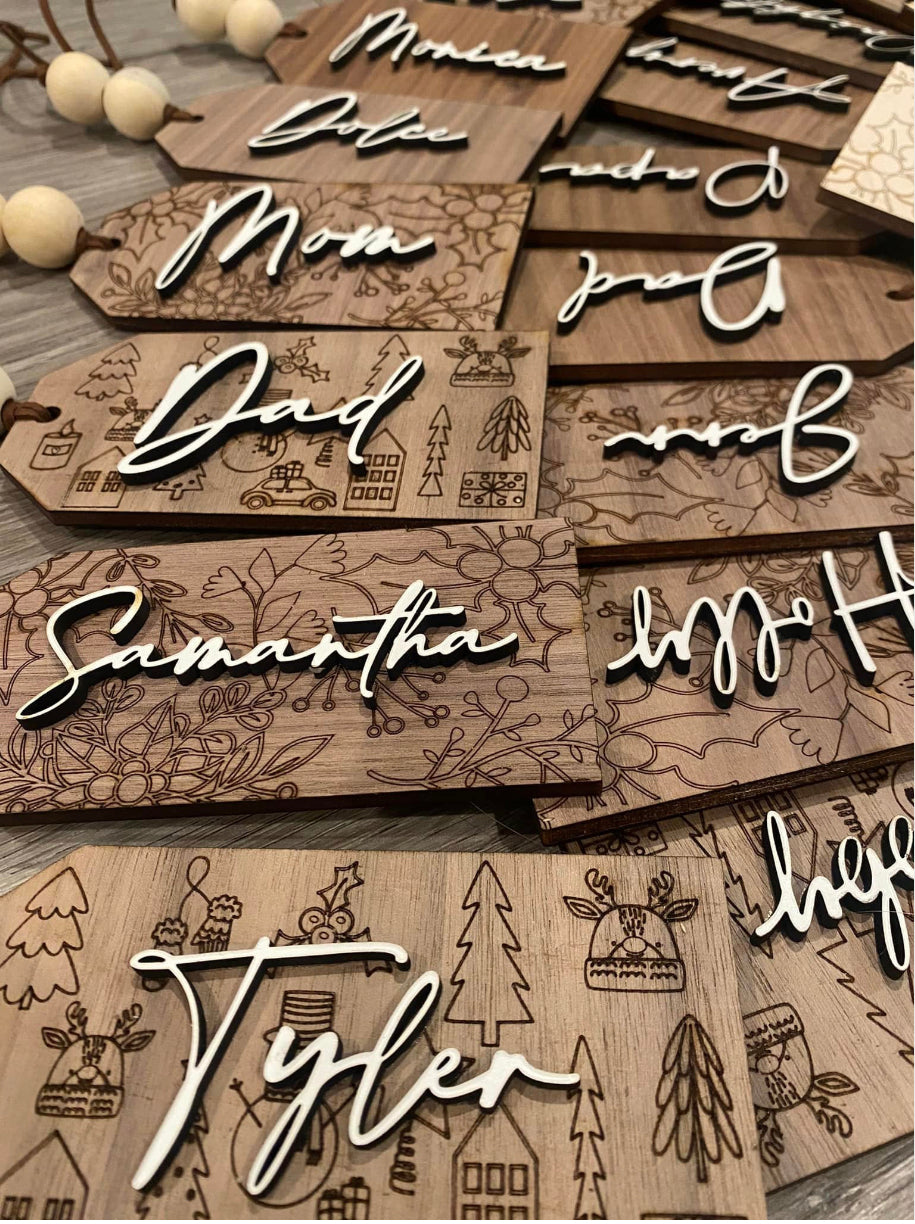 Rustic Stocking Tags – Rett and Co.